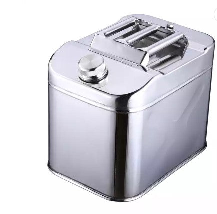 JERRY CAN VERTICAL 304 STAINLESS STEEL GAS CAN WITH BUILT -IN SPOUT