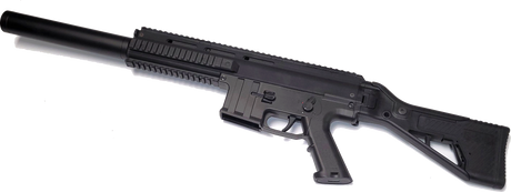 GSG-15 SD WITH EXTENDED BARREL SLEEVE, .22LR, BLACK, NON-RESTRICTED - SPECIAL EDITION RIFLE.