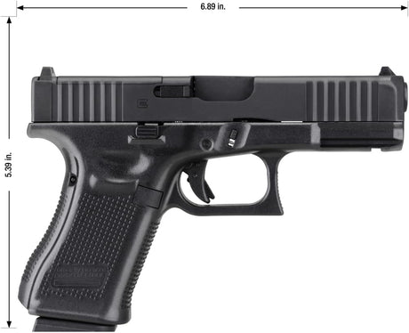 GLOCK G19 GEN 5 MOS BLACK CAL .177 PISTOLET CO2 290 FPS