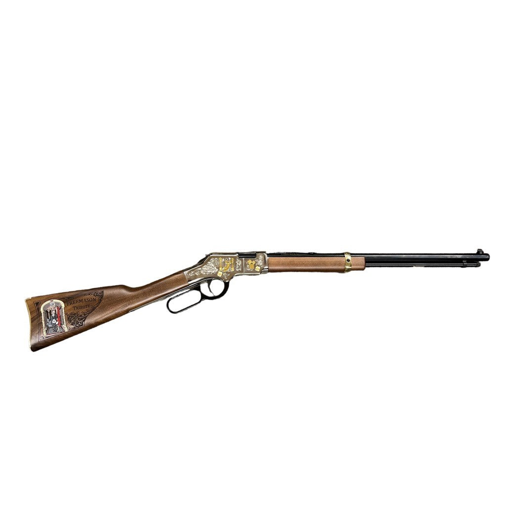 HENRY GOLDEN BOY FREEMASONS TRIBUTE SPECIAL EDITION LEVER RIFLE, 20", CAL. .22LR