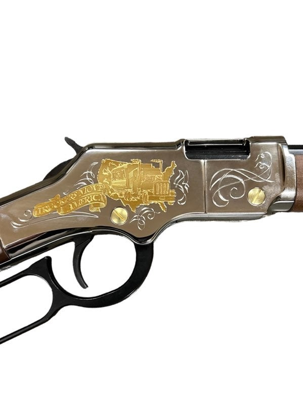 HENRY GOLDEN BOY TRUCKER'S TRIBUTE EDITION LEVER RIFLE, AMBI, 20", BLUED, WOOD STK, 16+1 RND, STD TRGR, CAL. .22LR