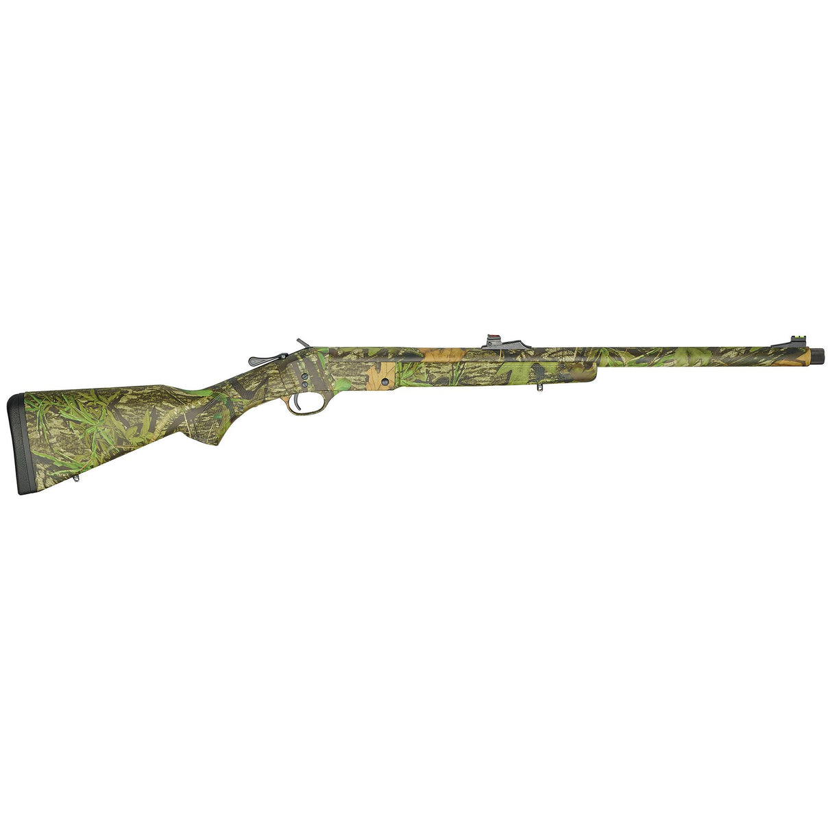 FUSIL DE CHASSE HENRY H015T-12 À UN COUP, CALIBRE 12, CANON DE 24 POUCES, CROSSE EN NOYER CAMOUFLÉE MOSSY OAK OBSESSION, CHAMBRÉ POUR 3-1/2 POUCES.