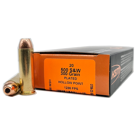 HSM .500 S&W 300 GRAIN HOLLOW POINT - BOX OF 20