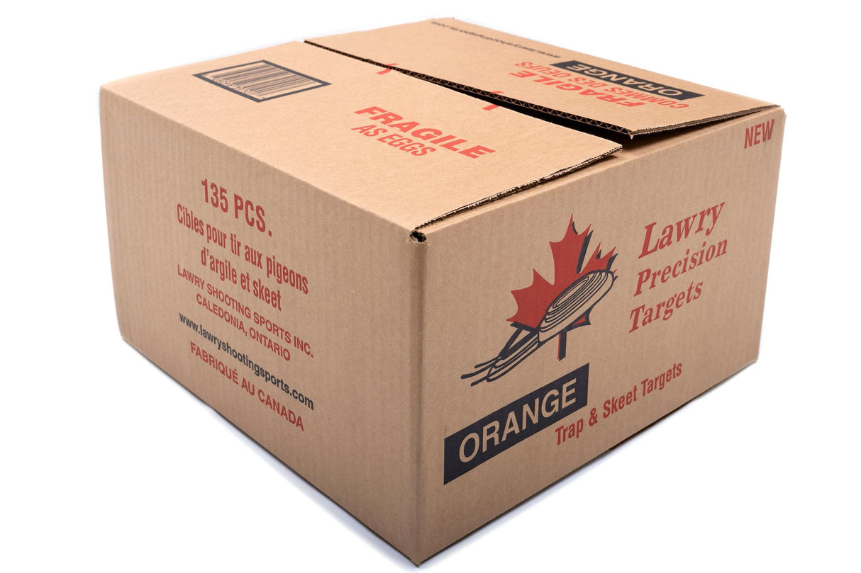 LAWRY PREMIUM CLAY TARGETS 135 PACK ORANGE