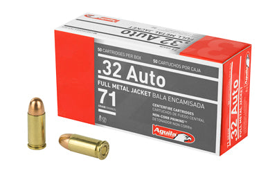 Aguila Munition, pistolet, .32 Auto, 71 grain, veste en métal, 50 boîtes rondes