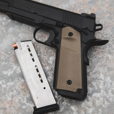 Magpul Equipment 1911 Grip Panels with Magazine Cut Out TSP Texture