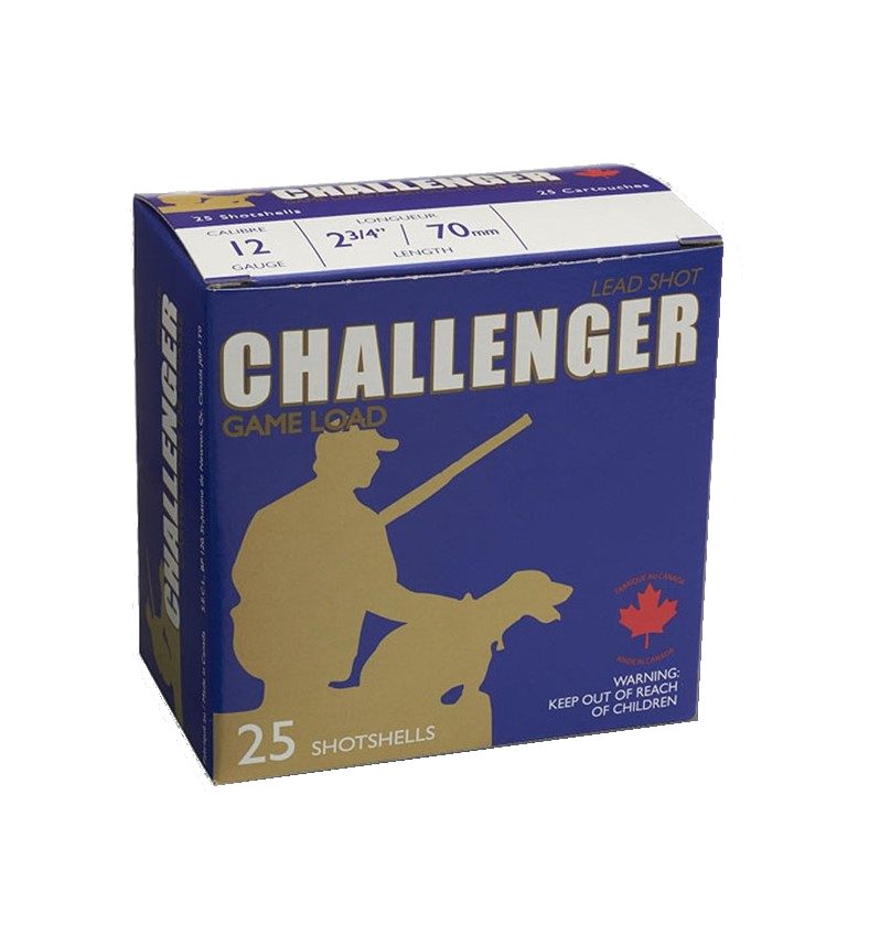 Challenger 12ga, 2-3 / 4 ", 4 buck, 25 pack magnum