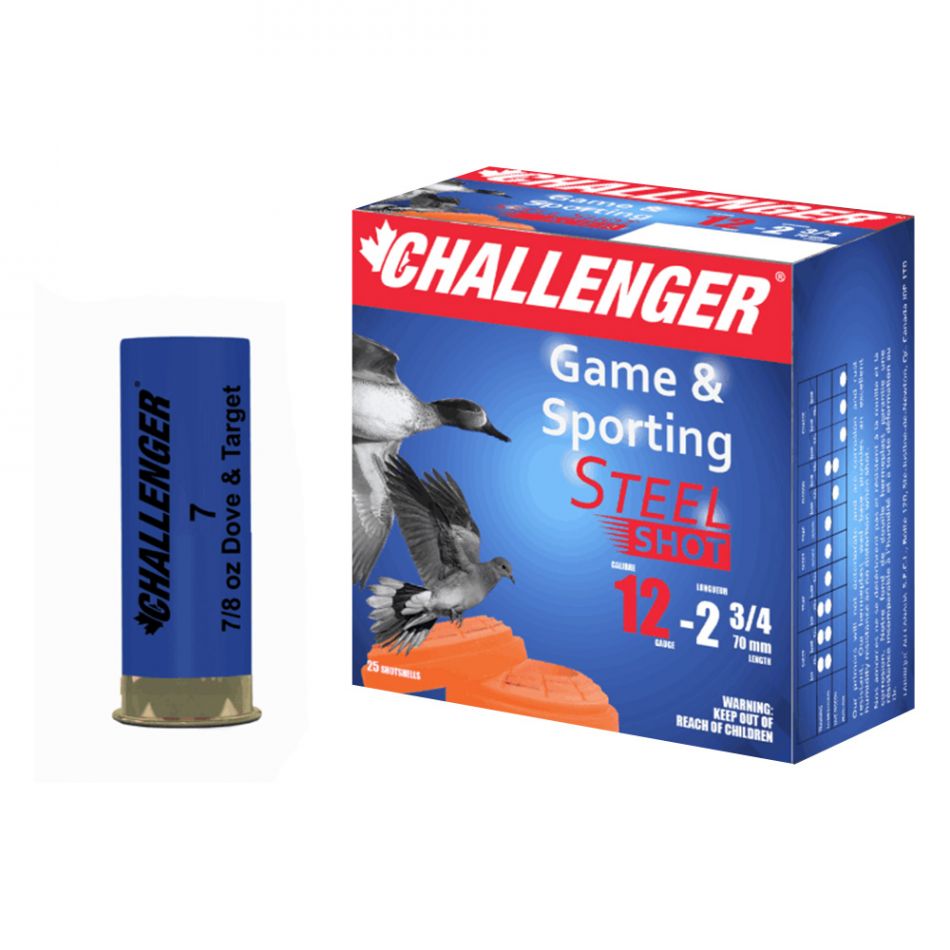 Challenger 50007 12ga Steel Dove 2-3 / 4 ", 7 / 8oz, 2-3 / 4", 1400 ips, 7