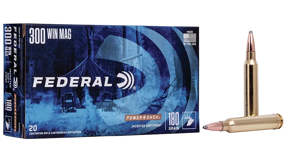 FEDERAL AMMUNITION FOR 300 WIN MAG SIERRA SP - TWO KINDS OF BULLET WEIGHT