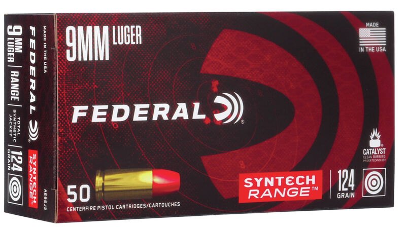 Federal Syntech Range 9mm Luger TSJ