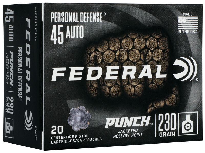 Federal Personal Defense Punch 45 Auto JHP