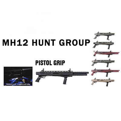 Groupe de chasse, fusil de chasse MH12 POMPE 12GA 3 "12 + 2RDS 17"