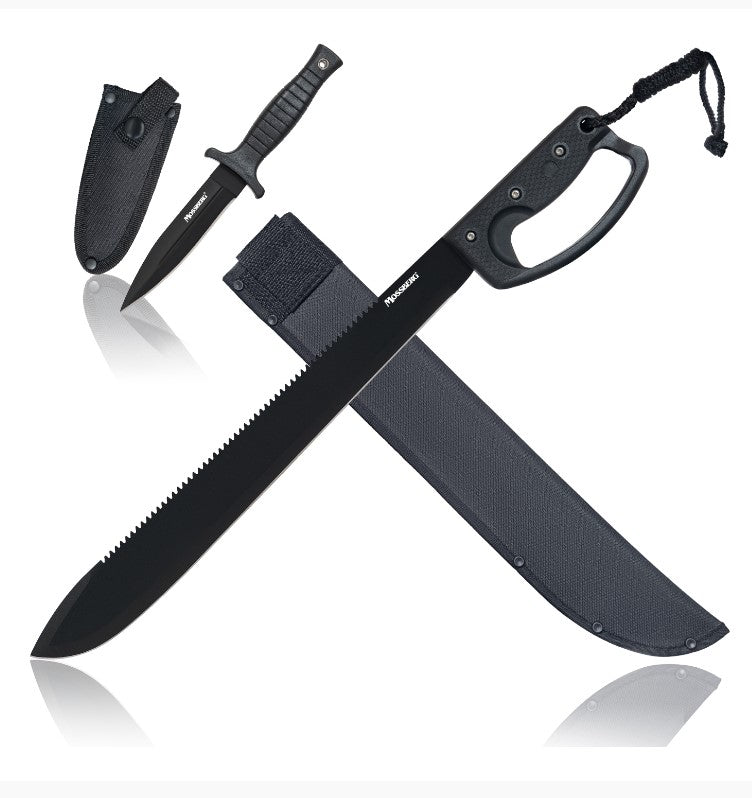 Maxam Machete et Boot Knife Combo avec gaines, 18 pouces