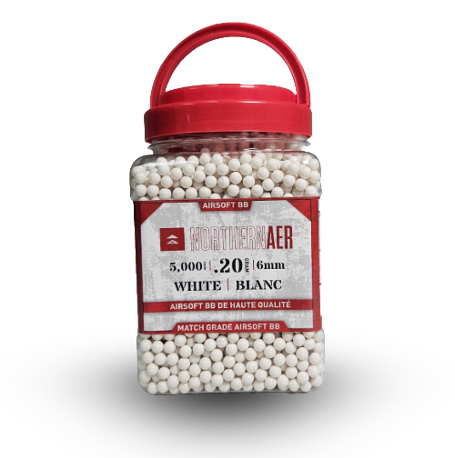 BILLES AIRSOFT NORTHERNAER 6 MM - BOÎTE DE 5000 UNITÉS