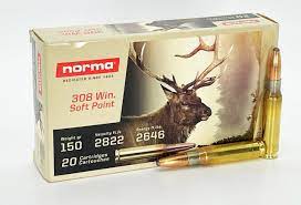 Norma Precision Ammo 308 Win. Soft Point 150gr