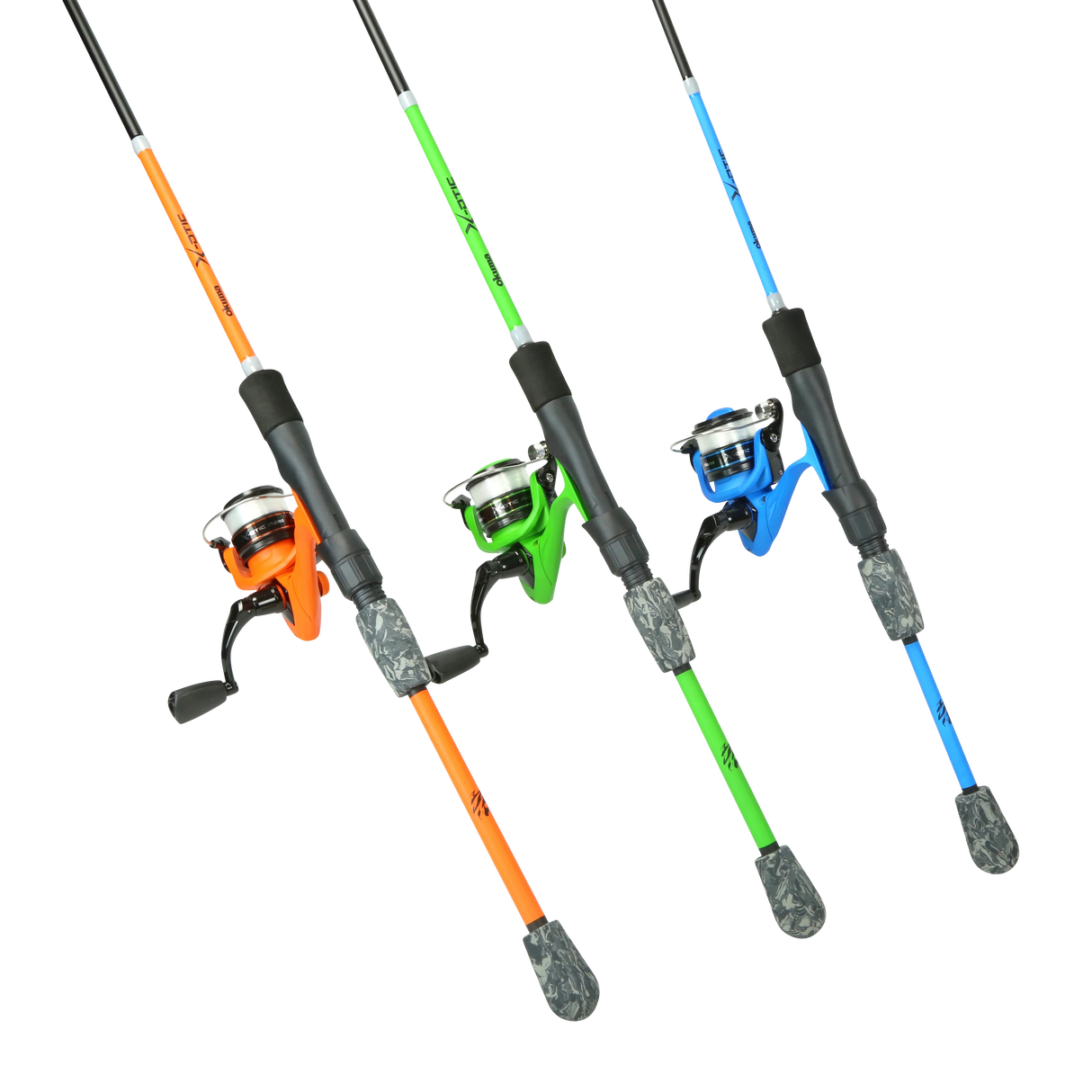 COMBOS DE PÊCHE OKUMA X-OTIC – TROIS COULEURS DISPONIBLES