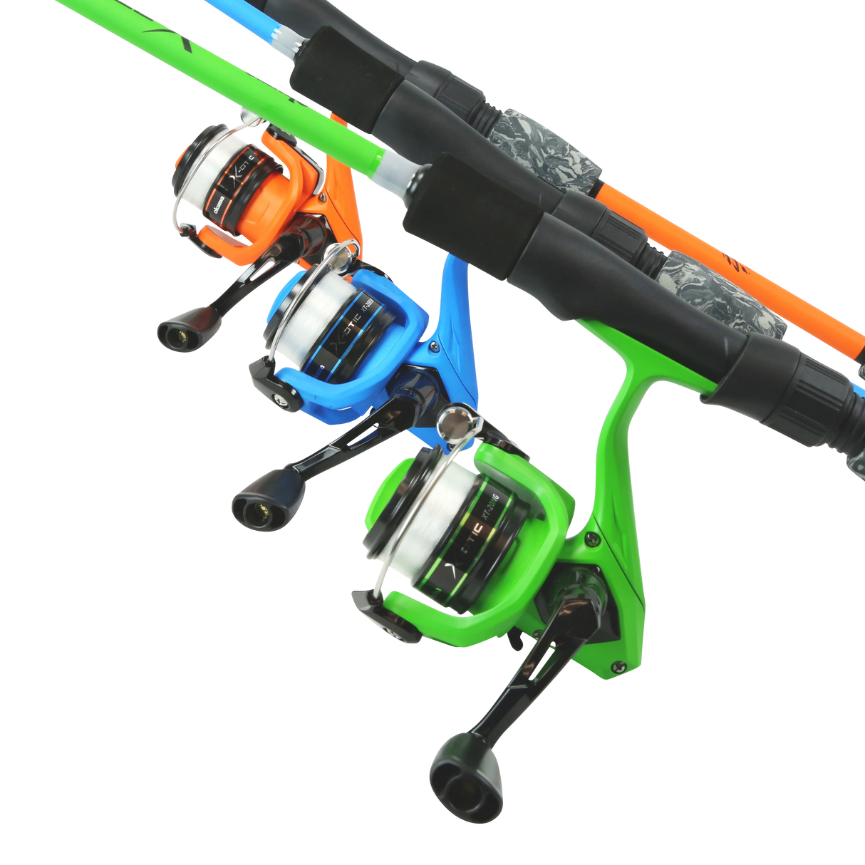 COMBOS DE PÊCHE OKUMA X-OTIC – TROIS COULEURS DISPONIBLES