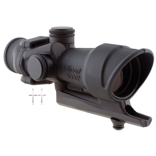 TRIJICON ACOG 4X32 SCOPE WITH .308 FULL LINE RED ILLUMINATION