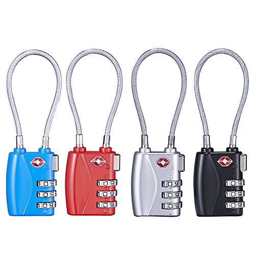 CABLE LOCK TSA719C TSA APPROVED - DIFFERENT COLORS