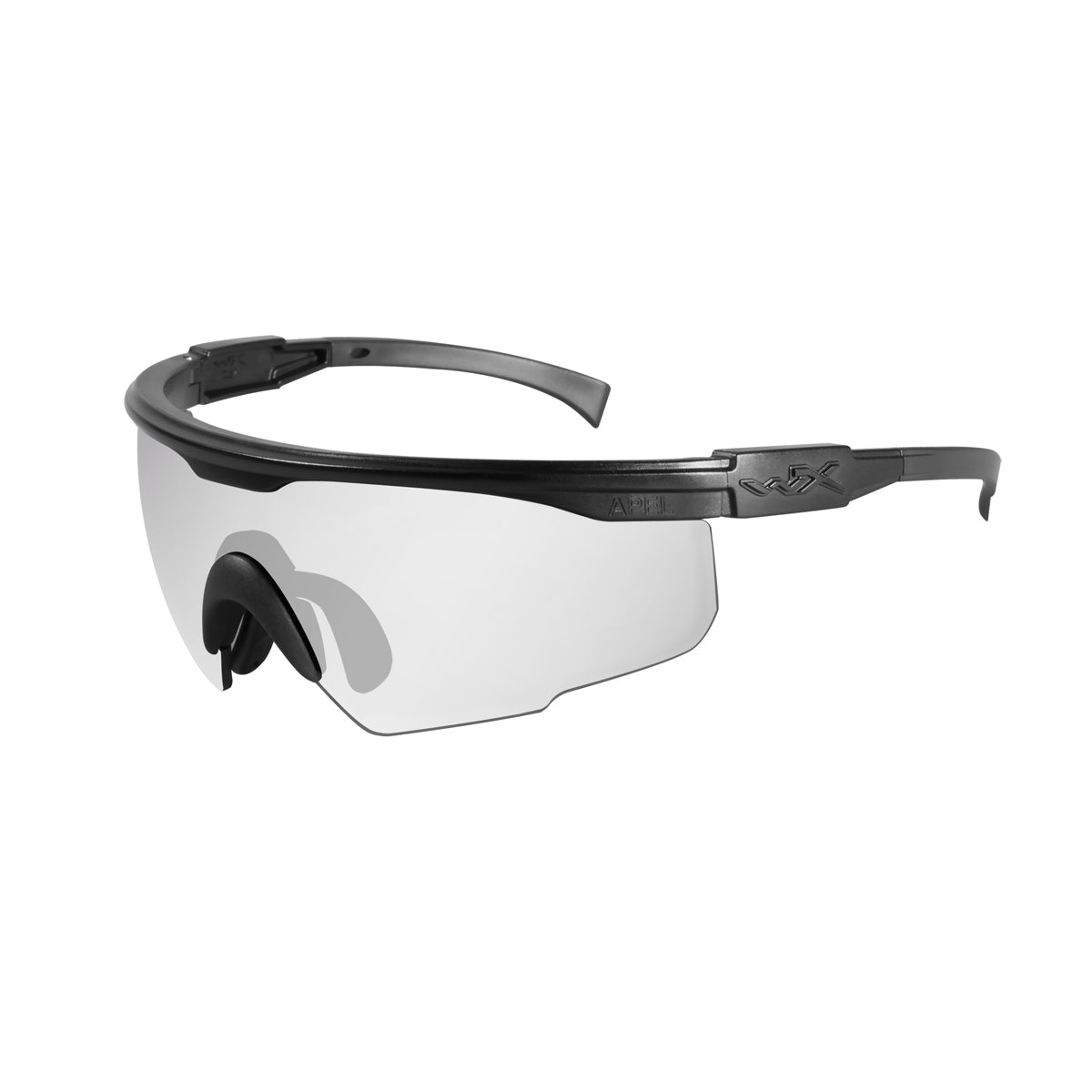 Wiley X PT-1 Matte Black Frame Safety Glasses