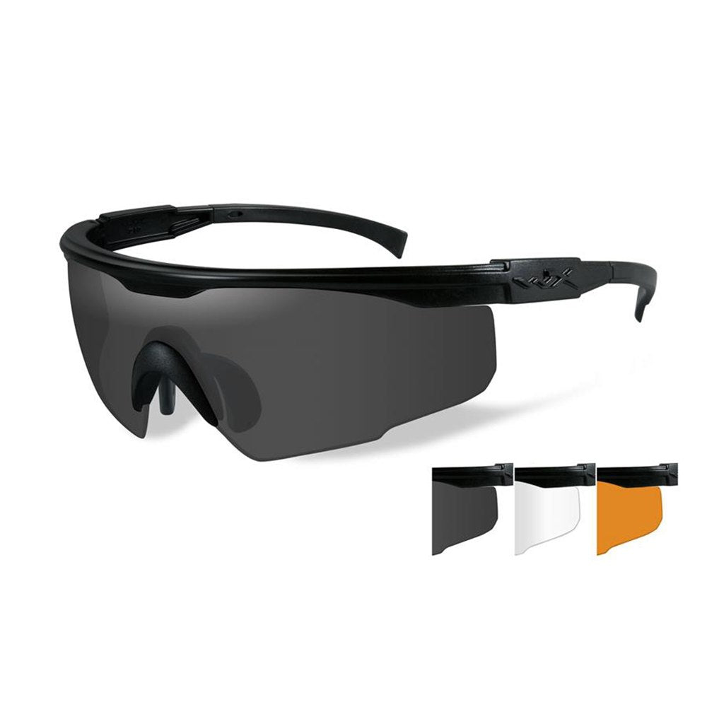 Wiley X PT-1SCL Matte Black Frame with 3 Lens Kit