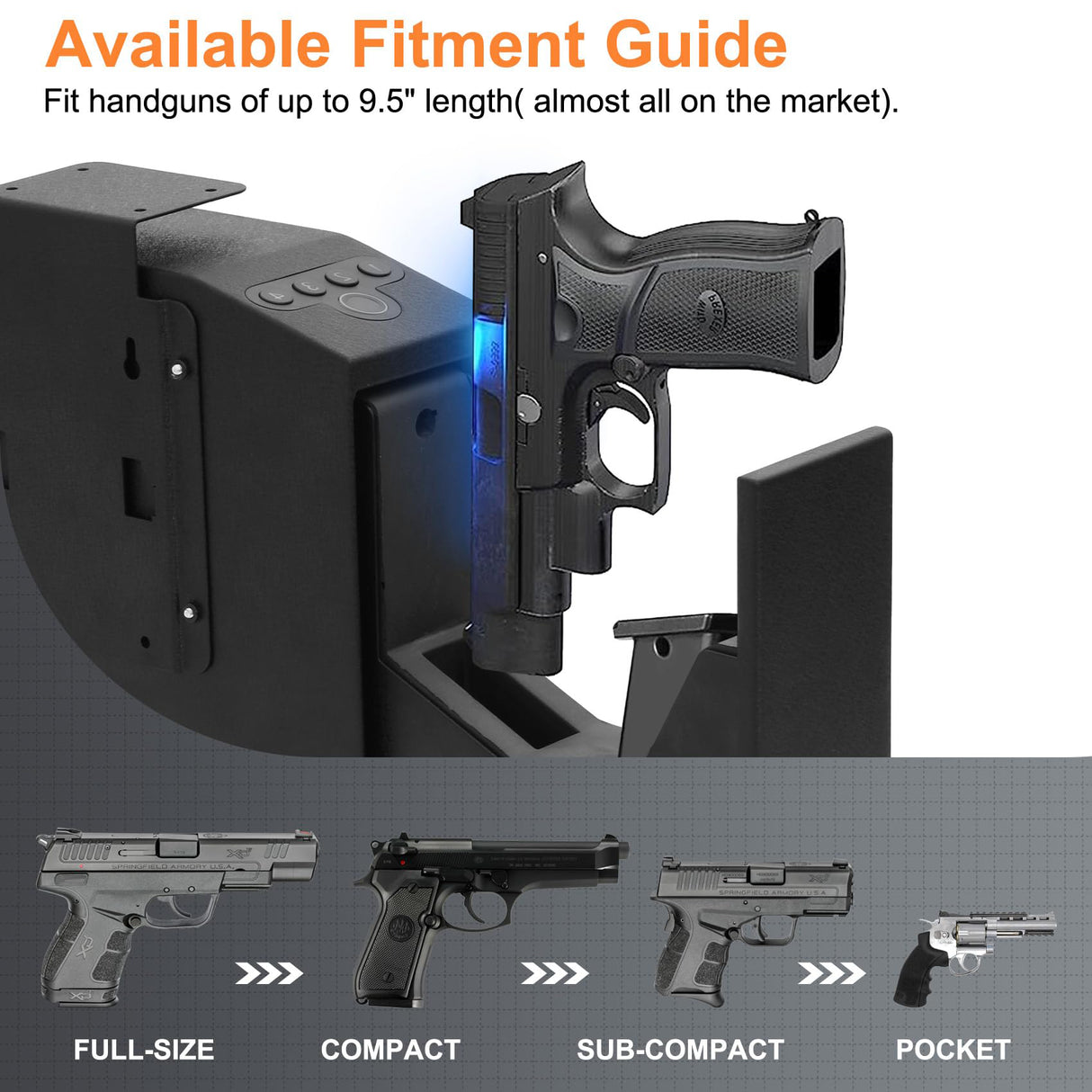 NOUVEAU !!! Petit coffre-fort pour une arme de poing