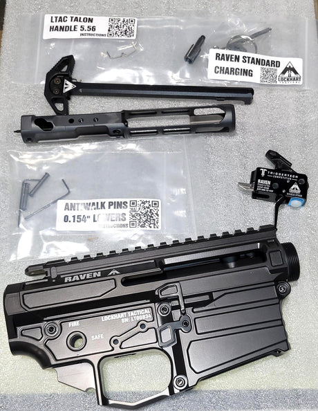 CONVERSION KIT FROM AR-15 TO NON-RESTRICTED RIFLE - LOCKHART TACTICAL RAVEN PLATINUM BUILDER KIT 5.56 - NON-RESTRICTED