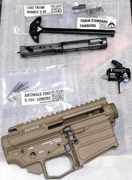 Kit de conversion de l'AR-15 en fusil non restreint - Kit de constructeur Tactical Raven Platinum Lockhart Kit 5.56 - Non-restreint