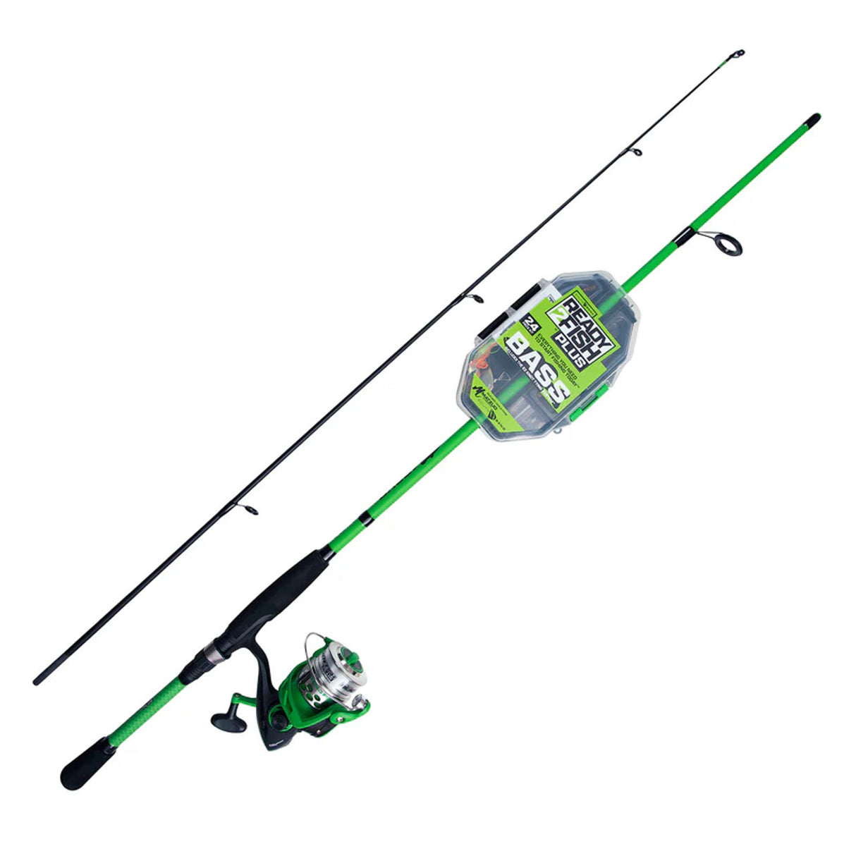 READY 2 FISH R2F5-BASS-SP-X ENSEMBLE DE PÊCHE AU LANCER LÉGER POUR BAR R2F5 AVEC KIT - 1,68 M (5 PI 6 PO)