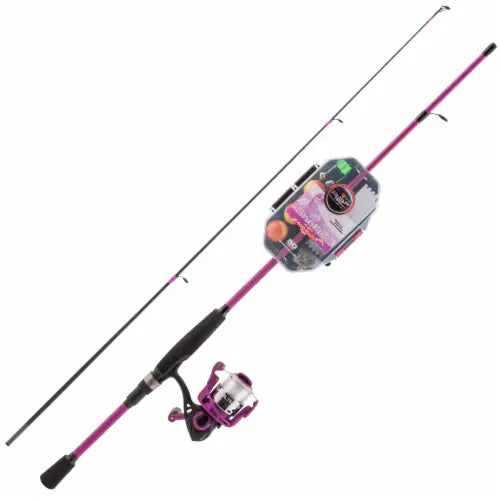 READY 2 FISH R2F5-JAB-VIOLET-SP-X JUSTE AJOUTER L’APPÂT ENSEMBLE MOULINET TOURNANT TOUT VIOLET AVEC KIT – 5'6" ML