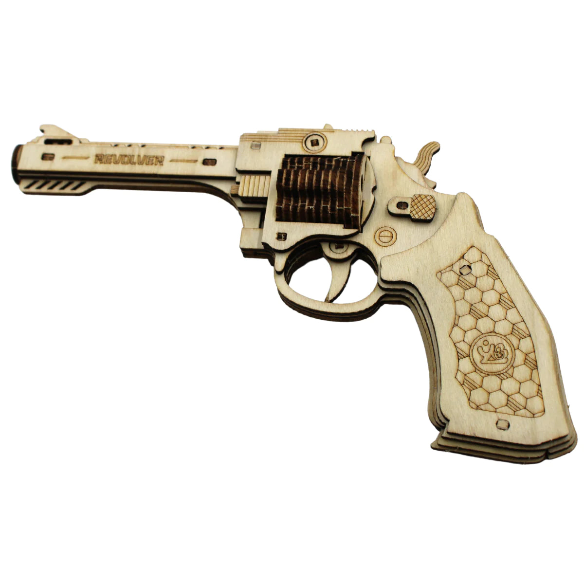 Campco Wood Puzzle - 2 Modèles: CBG-PZ-04R Revolver / CBG-PZ-05SG FUSGUN