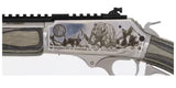 CARABINE ROSSI R95 À LEVIER EN BOIS LAMINÉ CALIBRE 45-70 GOVT, CANON 18'', 5 COUPS, INOX, GRAVURE ÉDITION OURS