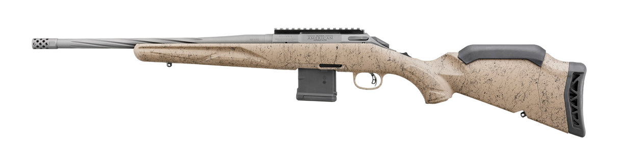 CARABINE RUGER AMERICAN  GEN II RANCH 5,56 NATO, 16,1 PO, MÉTAL CANON DE FUSIL, CERAKOTE GRIS, FINI ÉCLABOUSSÉ GRIS, CHARGEUR 5 COUPS CONFORME CANADA