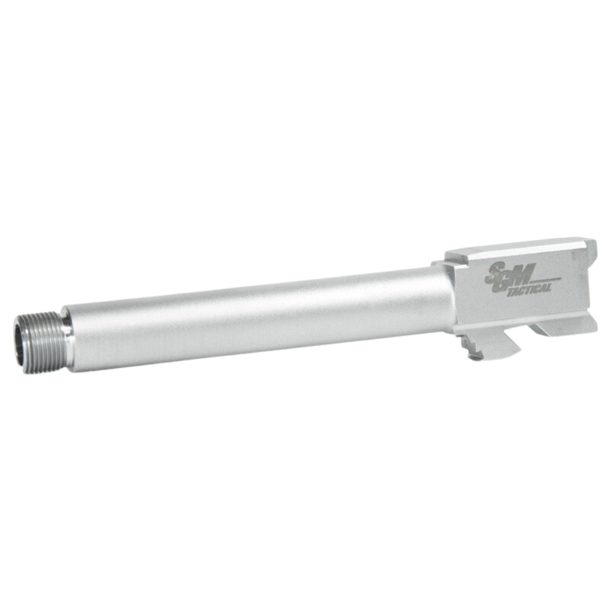 CANON FILETÉ COMPATIBLE AVEC  GLOCK 17 TACTICAL SGM , FINITION ACIER INOXYDABLE, 127 MM