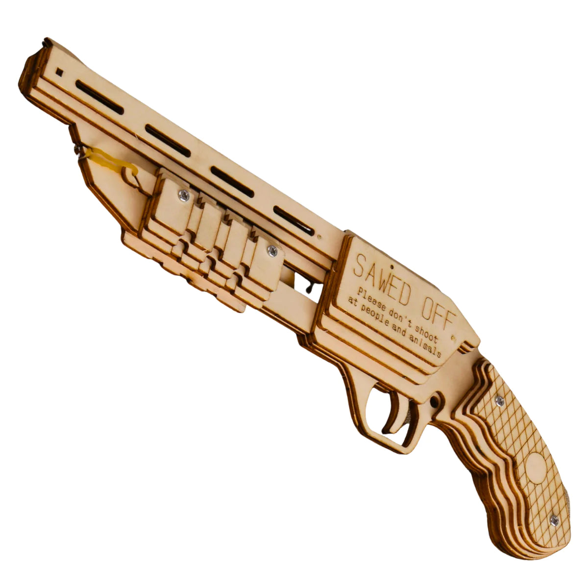 CAMPCO  WOOD PUZZLE - 2 MODELS: CBG-PZ-04R REVOLVER / CBG-PZ-05SG SHOTGUN