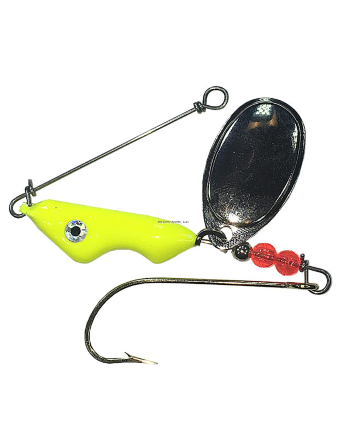 Shur Strike Erie Spinner, 3 / 8oz, Mustad Gold Hook, Holographic Eyes, UV Clear Coat