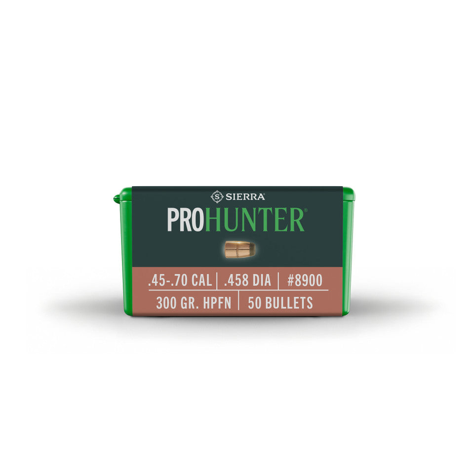 MUNITIONS SIERRA 45-70 CAL 300GR HP/FN PRO-HUNTER – 50 PIÈCES