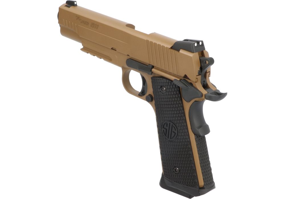 SIG SAUER AIRGUN, 1911 EMPEROR SCORPION, CO2, BLOWBACK, 4.5MM CALIBER STEEL BB - 300 FPS - NO PAL NEEDED