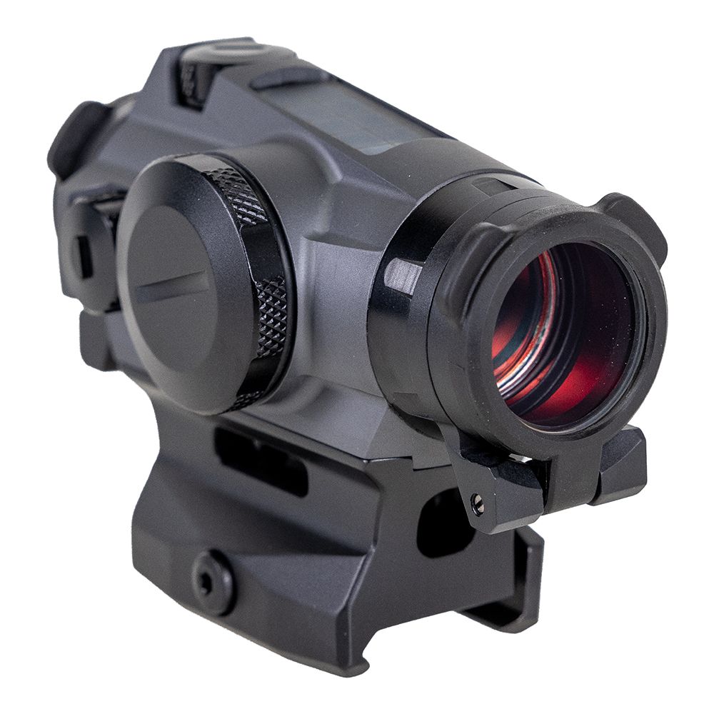 SIG SAUER ROMEO4S RED DOT SIGHT, BALLISTIC CIRCLE DOT, SOLAR, 0.5 MOA ADJ, SIDE BATTERY, TORX AND QR MOUNTS, GRAPHITE