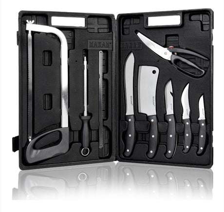 Maxam Game Processing Set, for Field Dressing Deer and Other Game, Fully Portable in a Durable Case, 13-Piece