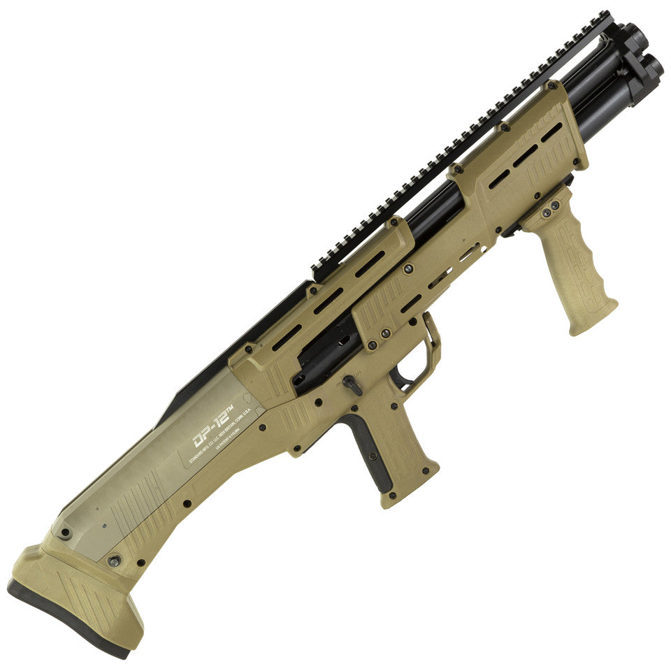 STANDARD MANUFACTURING DP12 12GA PUMP ACTION SHOTGUN, 18.88" - TWO COLORS: ODG & FDE