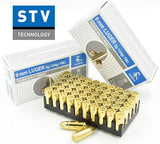 MUNITIONS STV TECHNOLOGY SCORPIO - 9MM, 124GR, FMJ - 50 / BOÎTE