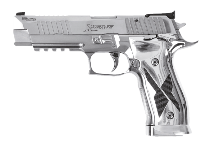 P226 X-Five Chrome & Carbon 9 mm