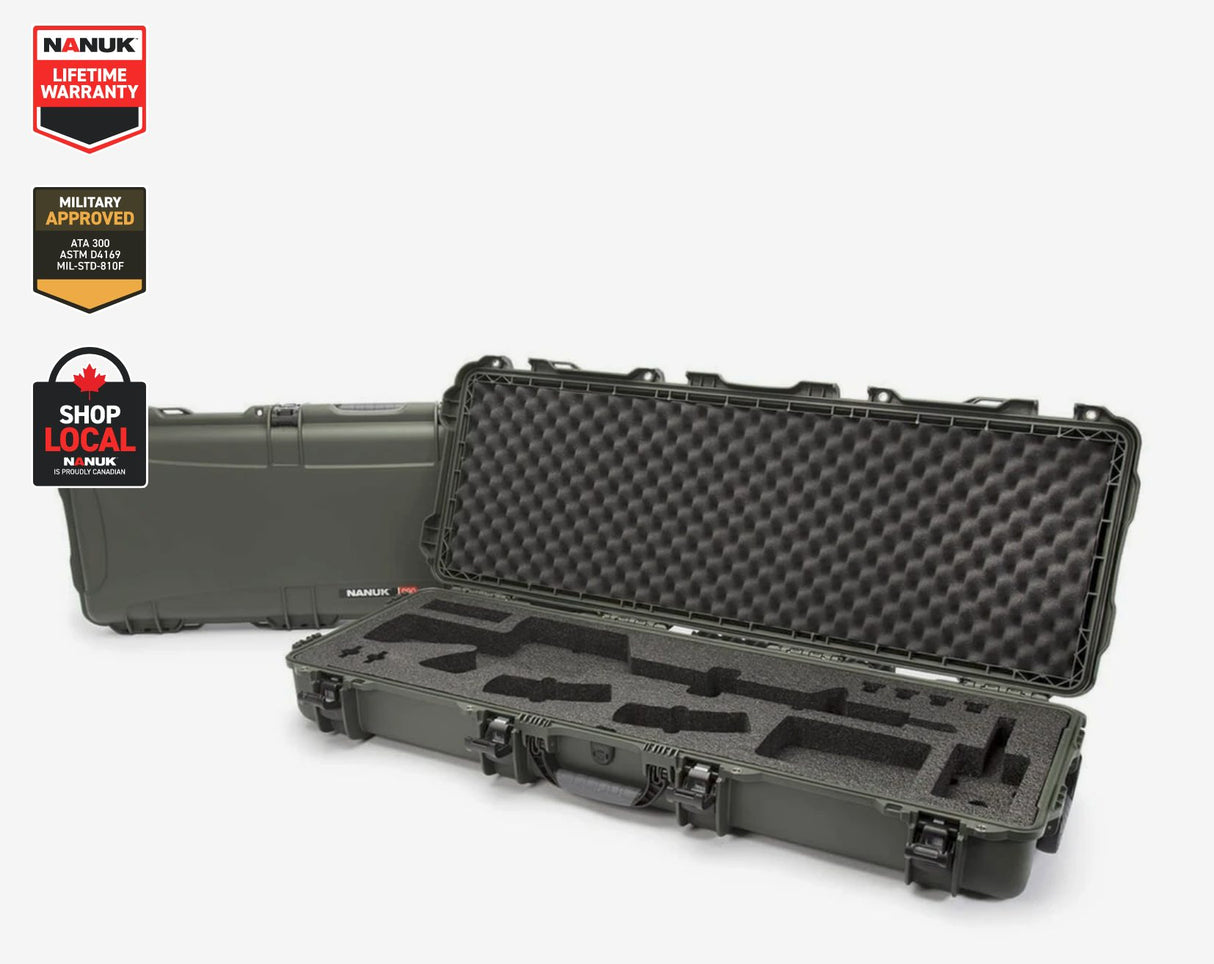 Nanuk Professional Protective Case 990 w/Foam insert for AR15- Black