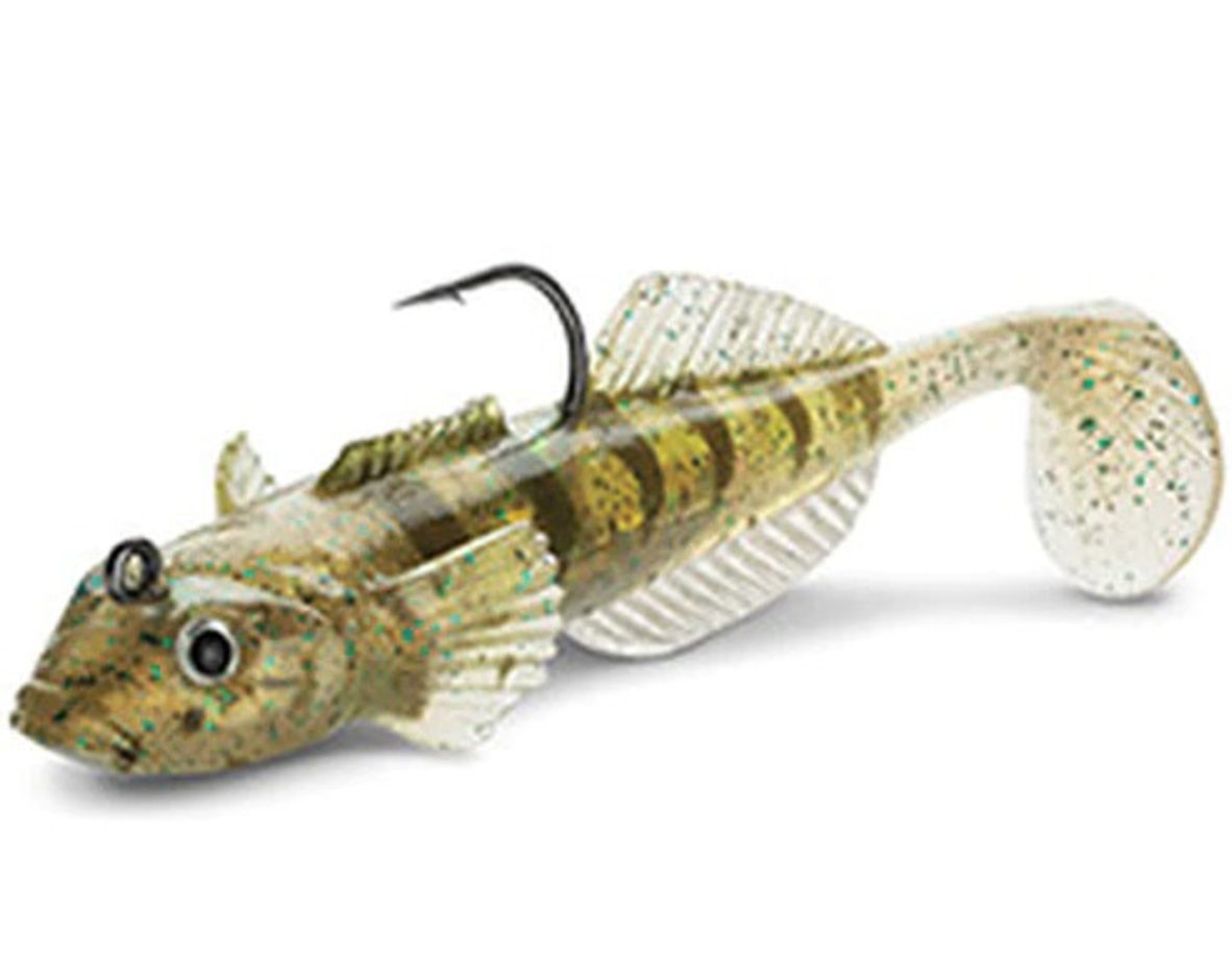 Slickline 3" Goby Minnow Soft Plastic Swimbait – 1/3 Oz – 2 Pack (Negative Buoyancy, Freshwater)