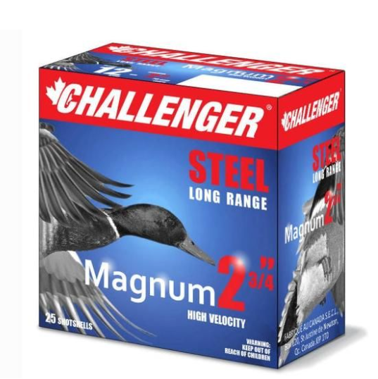 CHALLENGER 12GA 2 3/4" MAGNUM STEEL 1 1/8OZ #1