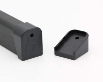 JF GUNWORKS +0 STUBBY MAG EXTENSIONS FOR GLOCK 17 MAGAZINES - ANODIZED BLACK