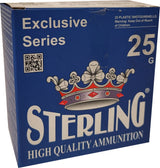 Sterling Birdhot 20ga, 25gr, # 8, 2-3 / 4 "- Boîte de 25 rd