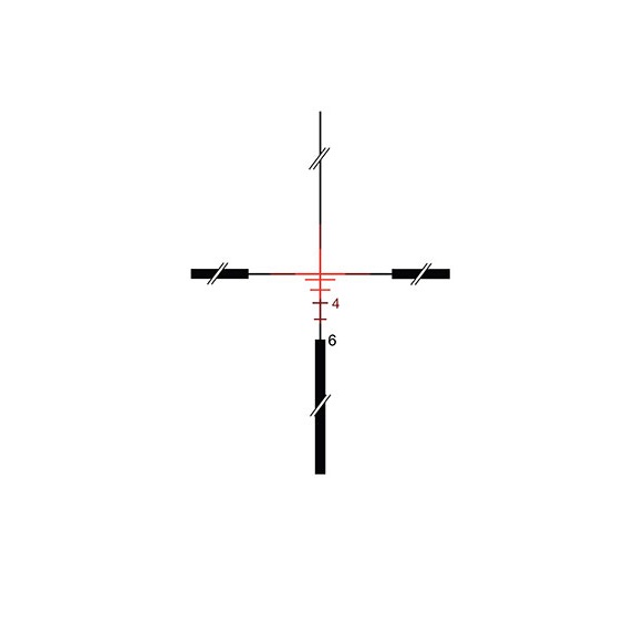 Trijicon ACOG 4x32 Scope, double réticule rouge illuminée .223 RÉTICLE balistique avec monture TA51 (TA31-CH)