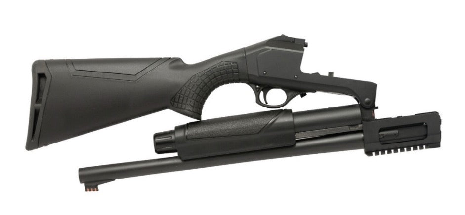 TAIGA WOLVERINE X – FUSIL À POMPE REPLIABLE 12 GA CANON DE 18,5″, CHAMBRE DE 3″,  FINITION NOIRE - PLUSIEURS MODÈLES DISPONIBLES